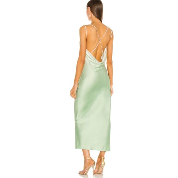 Michael Costello x REVOLVE Porter Dress in Mint Ombre Size Small - Picture 3 of 9